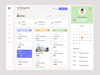 Project Management accomodation calender dashboard illustration landing page management progress project task ui