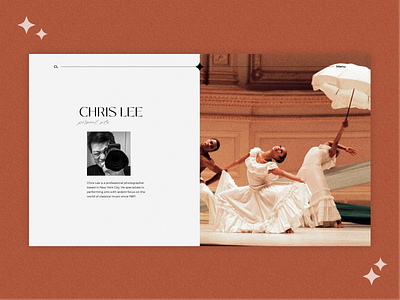 Website of the photographer home opera personal site photographer ui ux web website