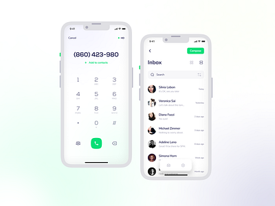 Dialer App UI Design dialer mobile app mobile ui design phone app design phone call mobile app