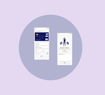 Credit card checkout form design illustration ui ux