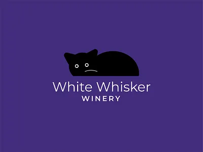 White Whisker Winery branding cat cat logo halloween halloween logo kitty logo logo design logo inspiration vector cat winery