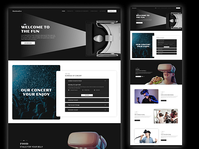 VR Website Design 2021 design graphic designing illustration landing page latest ui virtual reality vr website