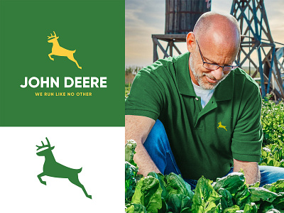 John Deere Logo Redesign agriculture brand branding branding agency deer logo design design agency graphic design john deere logo logo redesign logodesign logomark logotype machinery merch modern logo rebrand romeu pinho thunder district