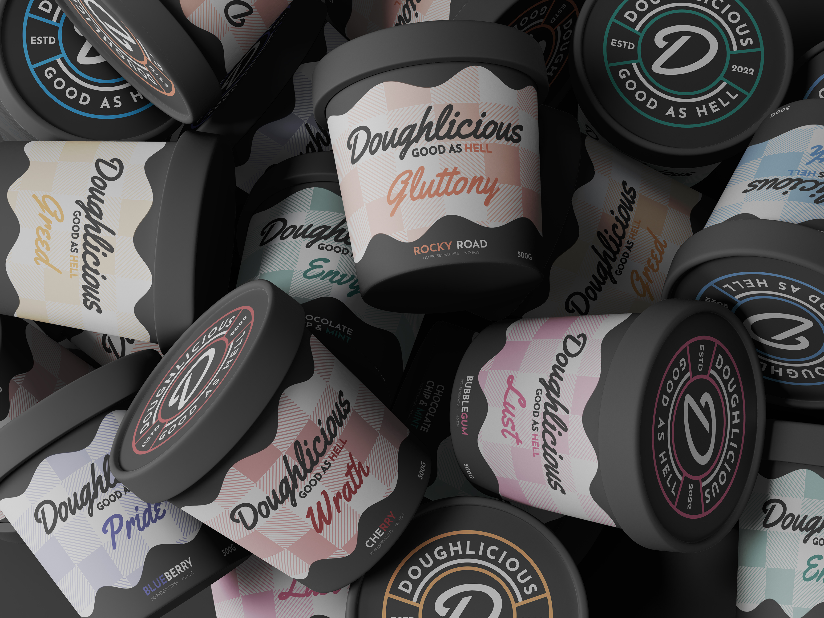 Doughlicious edible cookie dough logo and packaging design brand design brand identity branding brandmark cookie dough cookies design edible cookie dough emblem graphic design graphic designer illustration logo logo design logo designer logofolio logotype packaging packaging design wordmark