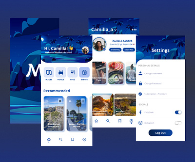 Travel App app branding dailyui design graphic design illustration logo ui ux vector