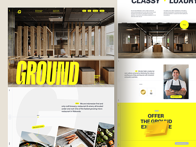 Restaurant Landing Page design food landing page minimal modern portfolio product design restaurant ui ux web design website