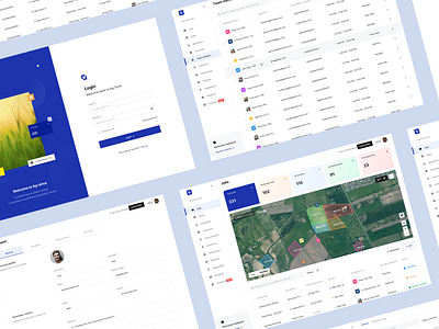 Smart Agritech Platform agriculture app design clean components dashboard design system elegant icon job management minimal navigation product product design style guide task management team management ui ux web web application