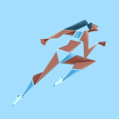 Runner characterillustration freelance illustrator illustration illustrator minimal illustration procreate run runner sport illustration