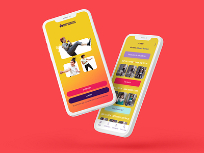 Self-Defense App UI/UX digital illustration