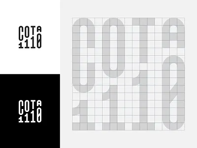 cota1110 alternative concept branding bulgaria concept cota custom dynamic elevation fourplus grid hotel identity ivaylo nedkov letters logo mountain numbers print studio typography