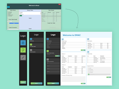 Database Tool Redesign database design tool ui ui design uiux ux ux design