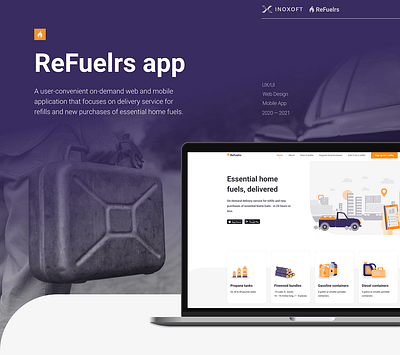 ReFuelrs App appdesign branding case study inoxoft mobile design ui ui design ux ux design web design