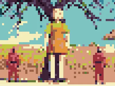 GRD illustration robot doll squid game