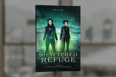 The Journey Missions Book 4: Shattered Refuge by Holly Ash book book cover cover design graphic design professional professional book cover design