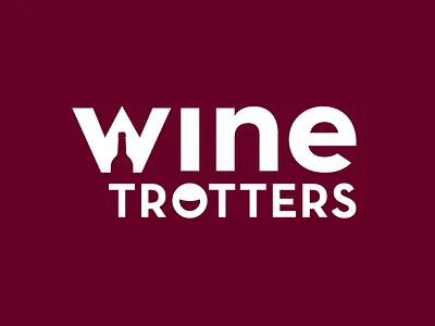 Wine trotters — identity œnotourism identity logo logotype negative space travel trotter vin wine œnotourism