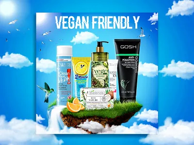 Product Manipulation For Social Media Post animation branding design eveline cosmetics facebbok post design gosh copenhagen graphic design illustration logo manipulation motion graphics photoshop photoshop edit product manipulation social media design social media post social media template ui uiux vegan products