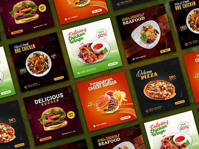 Food Social Media Banner | Restaurants Banner Design ad banner ads banner design branding burger banner chickens post design discount post facebook ad facebook ads facebook banner google ad banner graphic design instagram banner restaurant restaurant food menu restaurant post social media graphics socialmedia web ads banner