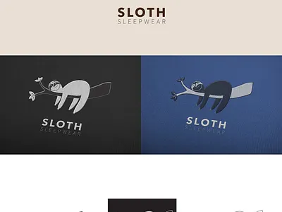 Sloth Sleepwear - Brand and Character Design branding clothing concept design fashion graphic design illustration logo marca ropa sleepwear sloth