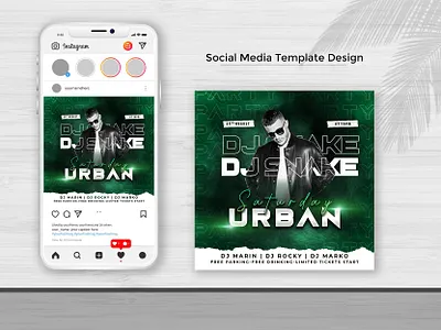 Social Media Template Design instagram
