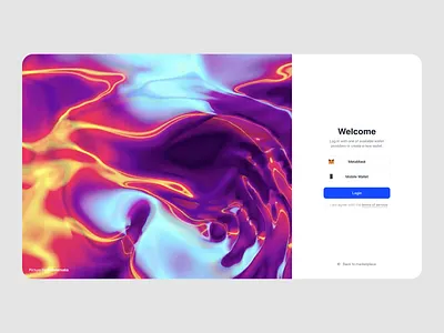 NFT Platform Sign - UI/UX Design app design nft nft marketplace saas ui uiux ux web design web ui website website design