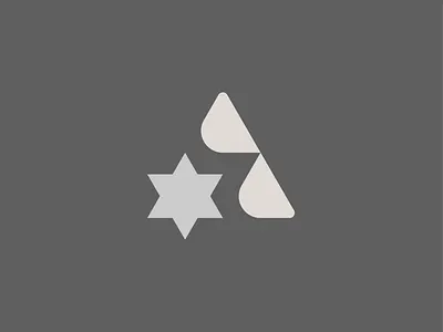 Letter A - Star branding identity letter a logo minimal national negative space patriotic pride star