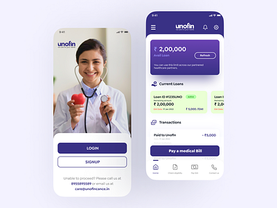 Lending App for Healthcare Services app app design app development design design concepts graphic design illustration ui uiux design