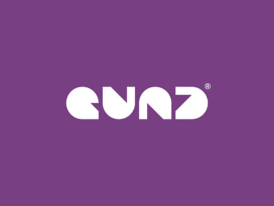 Quad Logo brand identity branding geometric illustrator logo purple quad vector white