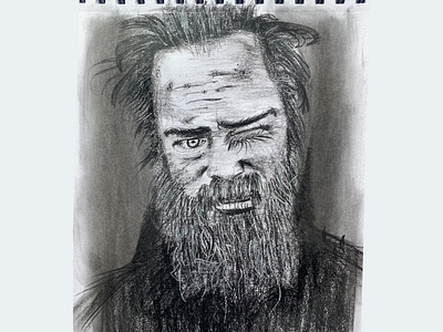 Portrait of Weariness art charcoal charcoaldrawing homelessness illustration pandemic pandemicart portrait portraitdrawing