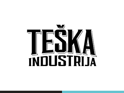 Teska Industrija typo branding brewing craft beer design factory font graphic design icon icon set illustration industry ipa beer lettering logo typo typografy vector