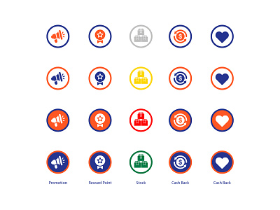 Icons Design app branding design icon identity logo mark set