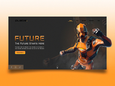 future landing page concept 2021 bestshot design future future design graphic design landing page photoshop ui uid uidesign uishot uiux web design web page