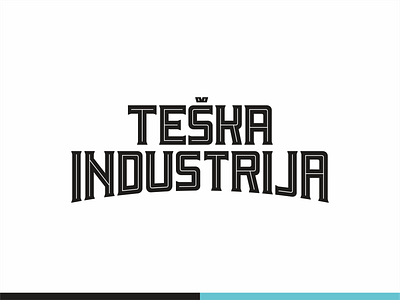 Teska Industrija typo branding brewing cog craft beer design factory font graphic design icon icon set illustration industry ipa beer lettering logo typo typografy vector