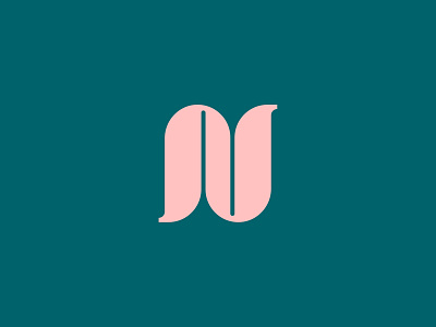 Playful N band brand branding clever corporate green illustration inspiration letter logo logotype music n professional serif simple smart type typography vintage