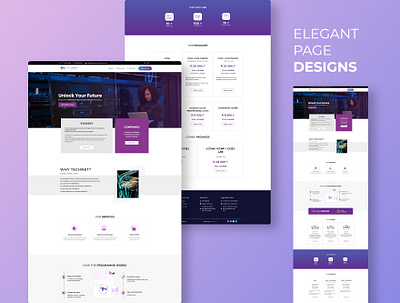 A New Elegant Design For Technet Consultancy adobe xd branding design elementor graphic design home page java script landing page php typography ui ux web design web development wordpress xd designs