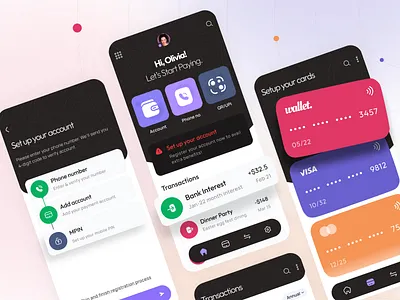 Digital Payment App UI app design app ui bill bills credit card electricity expense finance fintech mobile mobile app money payment recharge transactions ui kit upi wallet