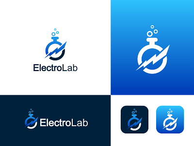 Electro Lab logo branding electric logo graphic design lab logo logo logo branding logo art logo design logos professional logo