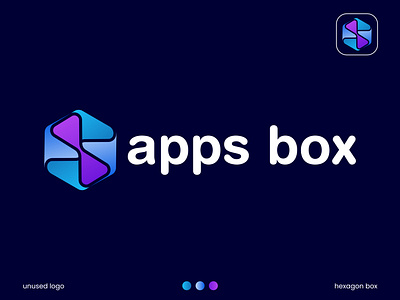 apps box brand logo concept | hexagon app logo best logo box logo brand identity branding hexagon hire designer logo logo design logo for sale logo idea logos modern logo polygonal simple software logo technology