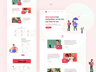 Illustration Landing Page graphic design illustration landing page ui ux design web design website