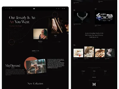 Jewelry Store 💎 beauty branding design e commerce graphic design illustration jewellery landing page store ui ux website women beauty