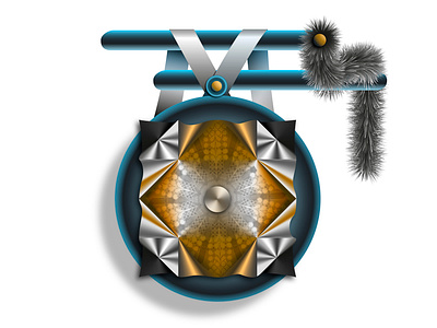 Decorations from another planet 3d adobe illustrator ai decorations exotic hairy illustration