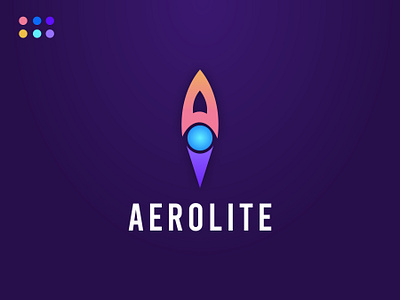 Aerolite- 2 abstract abstract logo aerolite aerolite 2 app icon branding design flat graphic design graphic designers illustration logo logo design logo designers logo maker logos minimal logo modern logo rocket logo vector