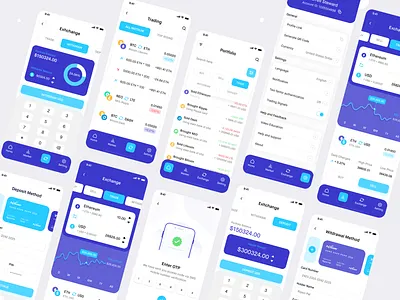 Crypto Flex - Buying, Selling, Trading Crypto Platform buy and sell cryptocurrency crypto flex crypto trading crypto wallet cryptocurrency app cryptocurrency mobile uiux digital currency digital product design graphic design mobile app mobile app design trading crypto currency trend design 2020 ui design uiux user experience user thought ux design ux designser web design