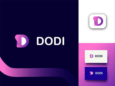 DODI - Logo Design Concept-02 brand identity branding creative logo crypto crypto exchange cryptocurrency logo d abstract logo d logo dodi logo dodi logo designer logo logo design marketing agency modern logo redesign software startup symbol technology visual identity design