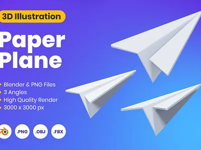 3D Paperplane 3d 3d animation 3d art 3d illustration animation app branding concept design graphic design illustration logo motion graphics page paperplane ui web web design web development website