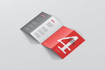 4-Fold Brochure Mockup - DL 99x210mm brochure brochure design brochure template design mock up mockup mockups presentation print print design print template printing template ui ux