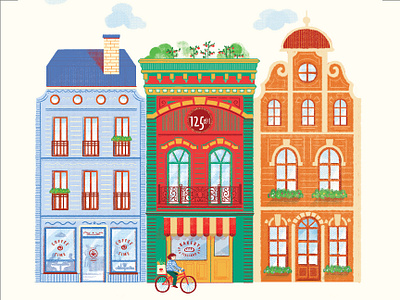 Bakery street III bakery design illustration packaging street