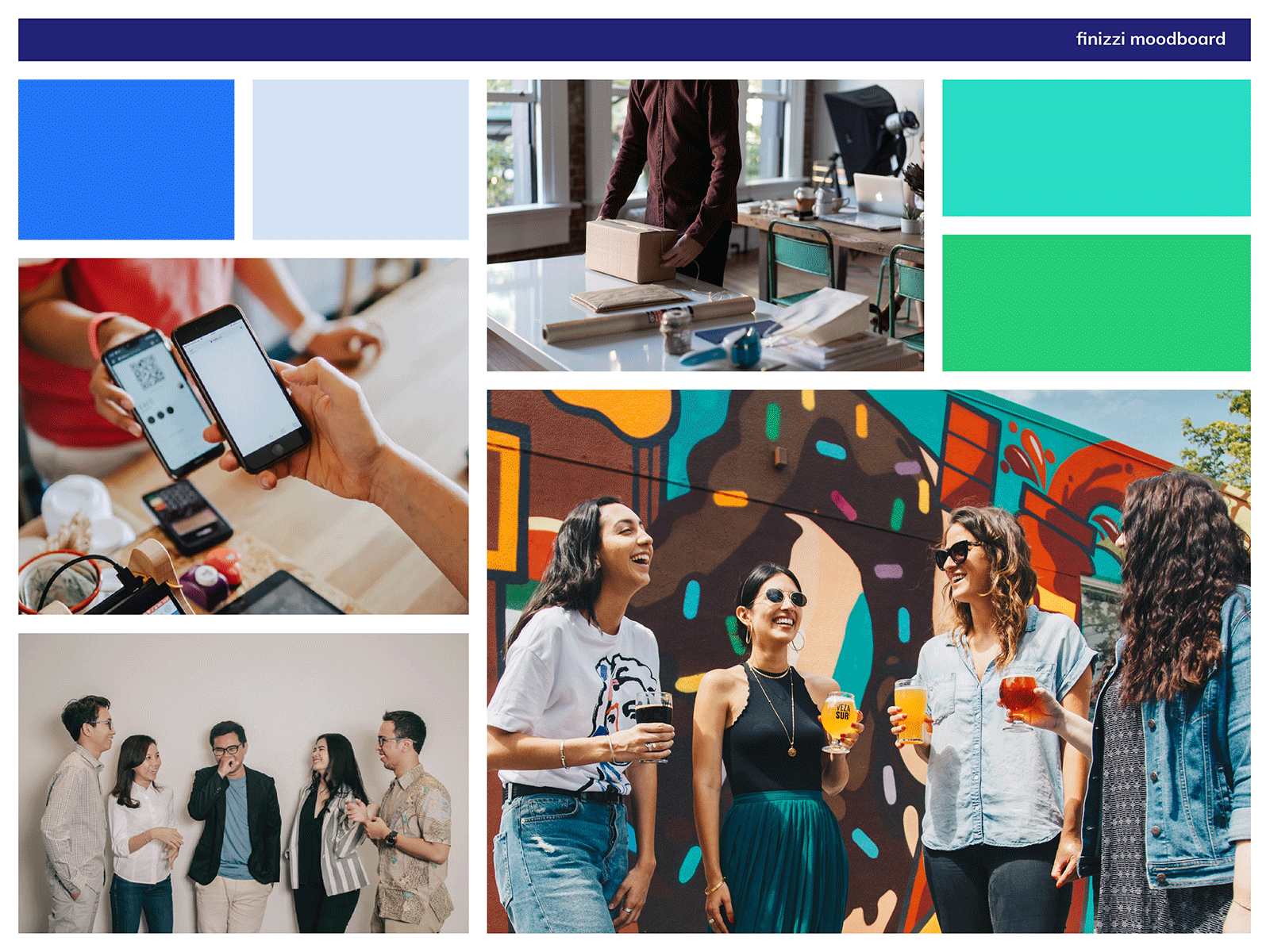 Finizzi Mood Board brand brand and identity brand creation brand development brand guideline brand identity branding colors design financial app finizzi fintech inspiration logo logo creation logo development logocollection mood board personal finance startups