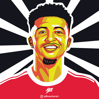 Anthony Martial in pop art portrait