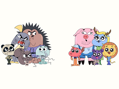 Copycat Watterson families amazing world animals cartoon character design characters copycat cute digital painting digital2d dribbblers family fan art flat illustration flatdesign gumball illustration inspiration sitcom