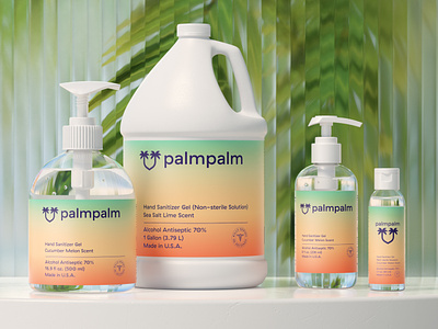 PalmPalm Bottles in 3D 3d animation bottles branding clay design graphic design motion graphics multi shot packaging palmpalm render